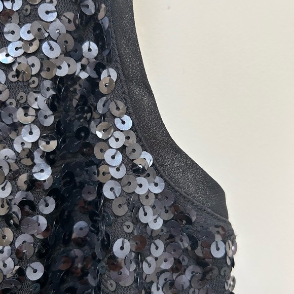 EXPRESS Sequin Crop Tank Top Size L - Picture 4 of 10